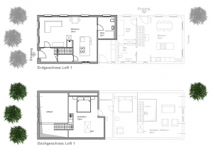 Altes Küsterhaus Pewsum Loft 1 Grundriss