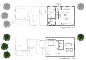 Altes Küsterhaus Pewsum Loft 2 Grundriss